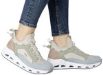 Rieker, stylische Damen-Boots, Weite G, mit herausnehmbarem Fußbett MULTICOLOR