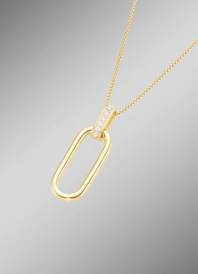 Vergoldeter Anh&auml;nger mit Kette 