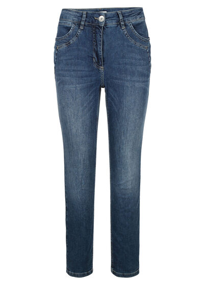 Jeans mit trendiger Waschung 