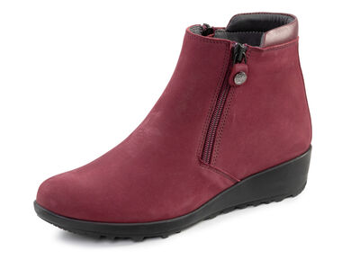 ELENA EDEN Stiefelette mit Nappaleder-Besatz 