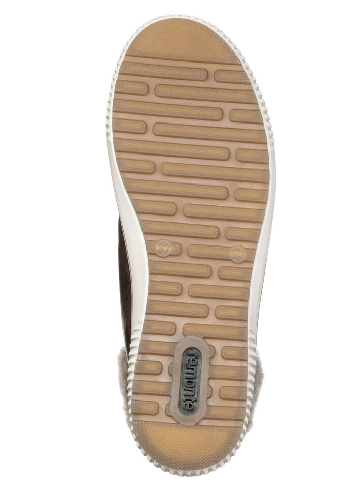 Remonte, gefütterte Damen-Boots, Winterschuhe, Weite G, mit herausnehmbarem Fußbett DUNKELBRAUN