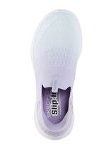 SKECHERS Slipper mit geformter Slip-Ins Fersenplatte FLIEDER-TÜRKIS