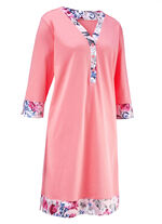 Zweierpack Nachthemden, kürzer geschnitten mit Knopfleiste  