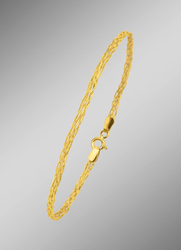 Geflochtenes Armband aus Gold 