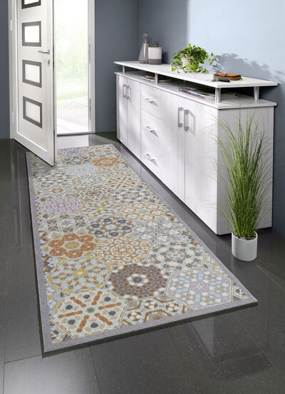 Fußmatte mit rutschhemmender Latex-Rückseite 