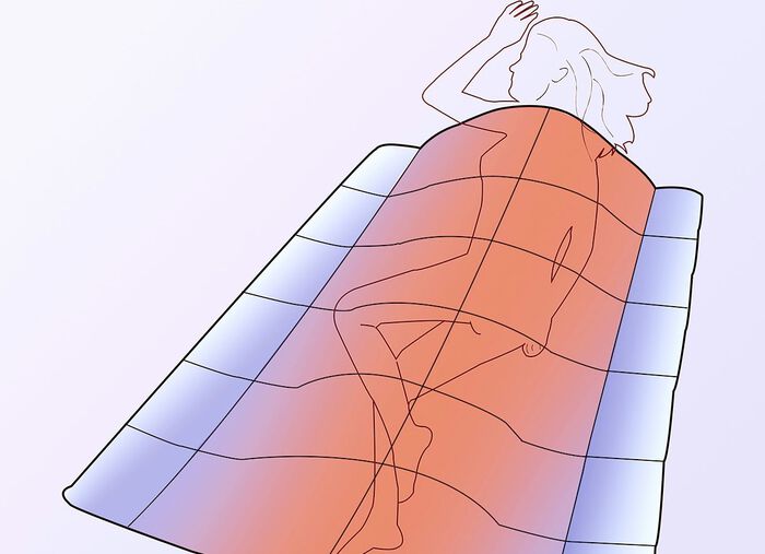 Anschmiegsame K&ouml;rperform-Daunendecke 