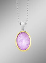 Anh&auml;nger in Bicolor mit Milky-Kunzit 