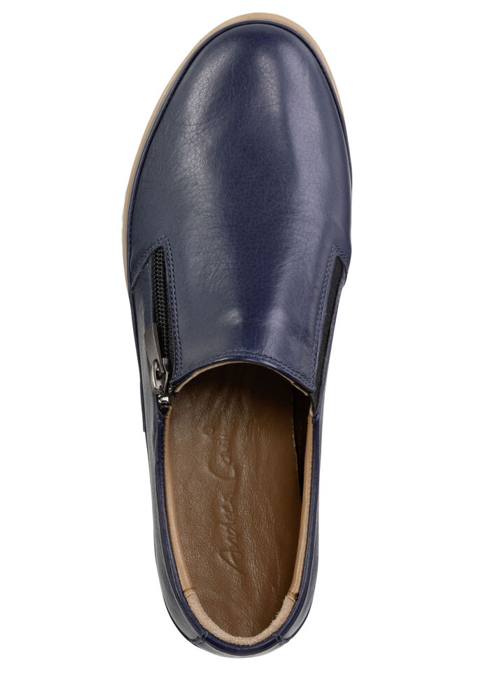 Andrea Conti Slipper aus Nappaleder MARINE