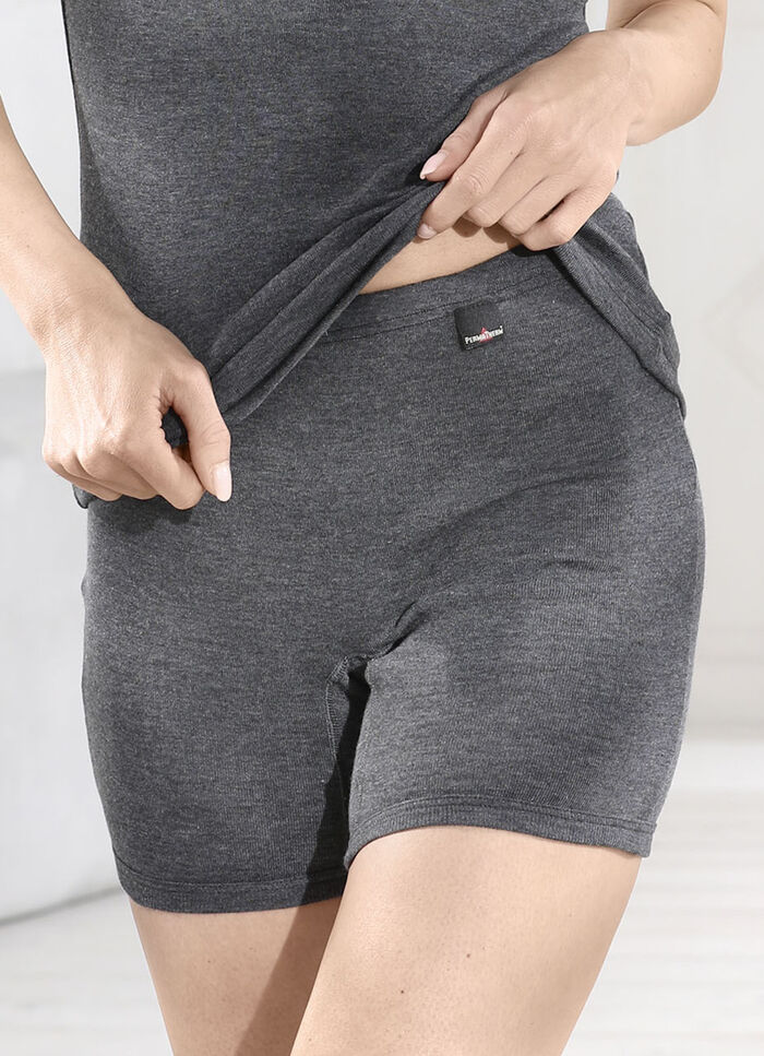 Zweierpack Permatherm Longpants ANTHRAZIT MELIERT