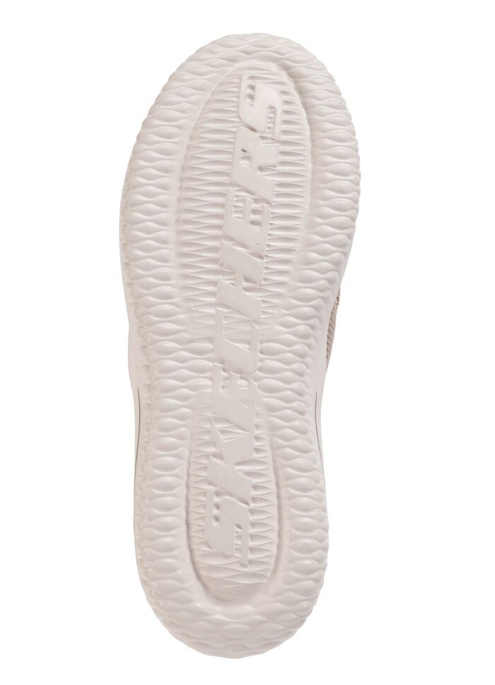 SKECHERS Slipper mit geformter Slip-Ins Fersenplatte TAUPE