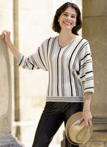 Pullover mit dezenten Glanzakzenten 