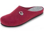 Leichte Damen-Hausschuhe, Weite F, aus Filzmaterial 