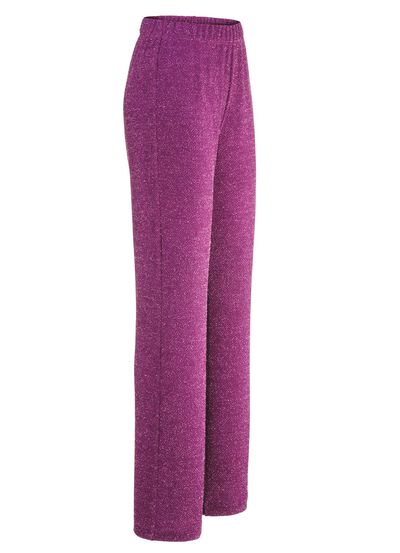 Hose mit edel funkelndem Glanzgarn 
