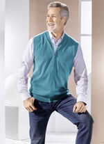 Weste mit durchgehendem Reißverschluss in 4 Farben PETROL