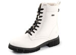 Remonte, schicke Damen-Stiefeletten, Winterschuhe, Weite G, mit Reißverschluss NATURWEISS