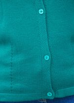 Strickjacke mit Raffungen 