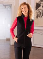 Sweatweste mit durchgehendem Rei&szlig;verschluss 