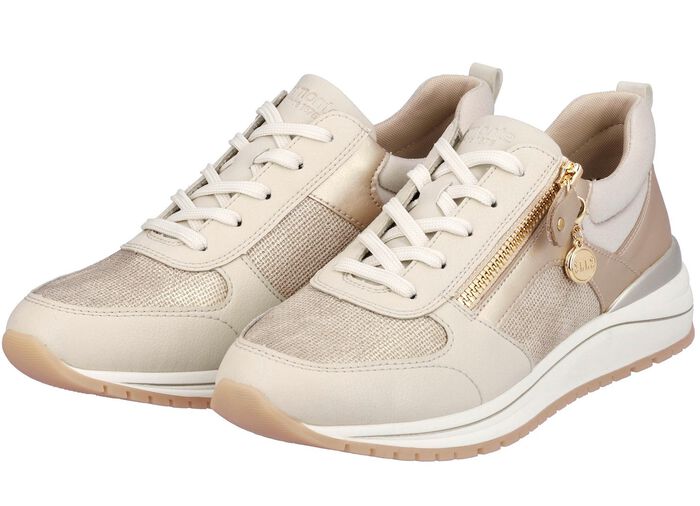 Remonte Sneaker in trendiger Optik BEIGE-GOLD