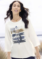 Shirt mit Strasszier 