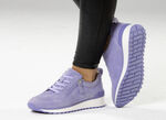 Caprice, trendige Damen-Sneaker, Weite G, mit herausnehmbarem Fußbett FLIEDER