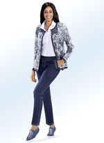 Bauchweg-Jeans DUNKELBLAU