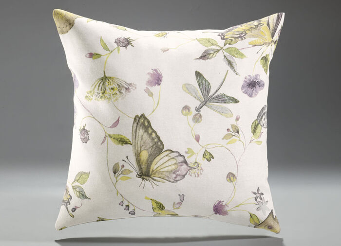 Tagesdecke und Kissenbezüge mit Schmetterlingsmotive BEIGE