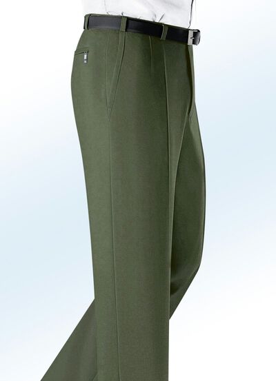 „Klaus Modelle“-Hose mit Seitentaschen in 5 Farben OLIV