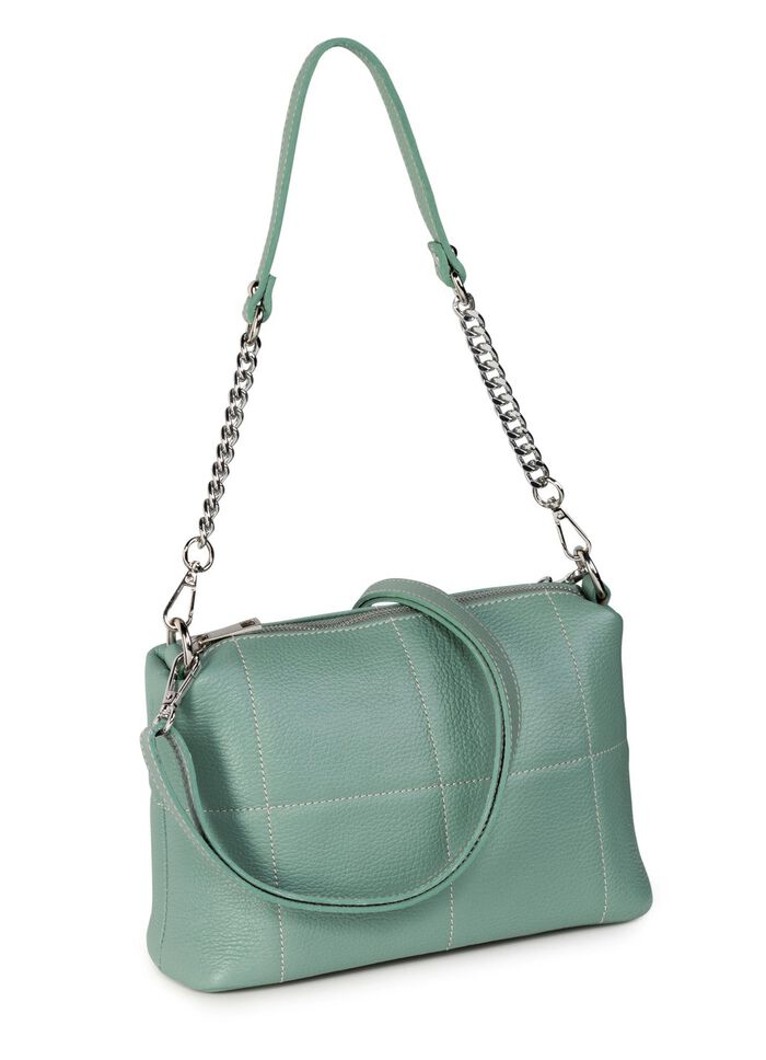 Laurina Tasche aus genarbtem Kalb-Nappaleder MINT