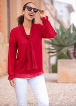 Tunika mit Bindeschluppe ROT