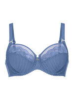 Rosa Faia Bügel-BH mit Tüllstickereispitze JEANSBLAU