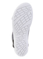 ELENA EDEN, bequeme Damen-Sandalen, Weite G, mit herausnehmbarem Fußbett GRAU