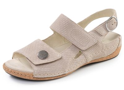 Waldl&auml;ufer, bequeme Damen-Sandalen, Weite H, mit herausnehmbarem Fu&szlig;bett 