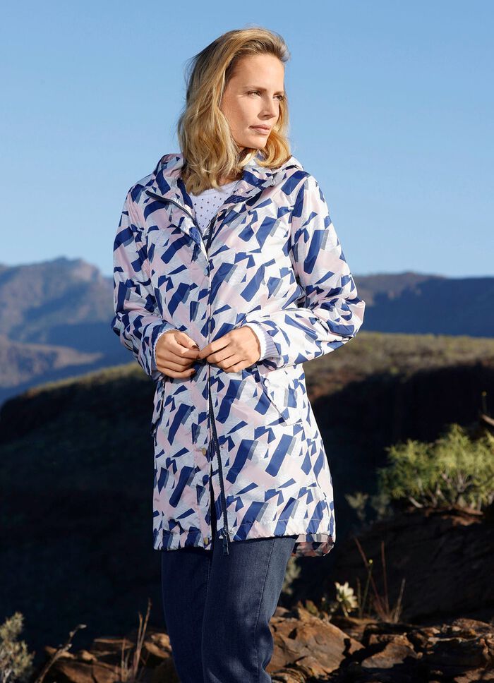 Funktionsjacke mit grafischem Druckdessin 