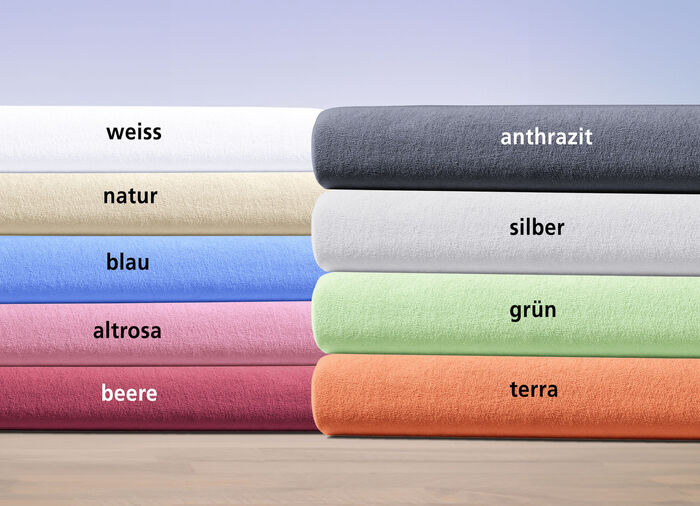 Kuschelweiche Spannbetttücher aus hochwertigem Nicki-Velours ALTROSA