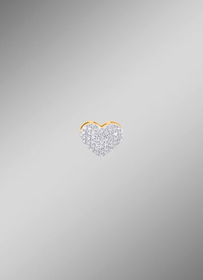 Herz-Anh&auml;nger mit 48 Diamanten 