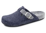 Klassische Herren-Hausschuhe, aus Wollfilz MARINE