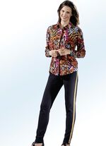 Attraktive Bluse mit langen Manschetten&auml;rmeln 