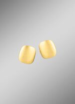 Satinierte Ohrstecker aus Gold 