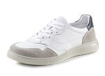 GINO GALANTE Sneaker teilweise mit Zierlochung WEISS-GRAU-BLAU