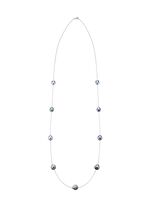 Halskette mit Tahiti-Zuchtperlen in Barockform 