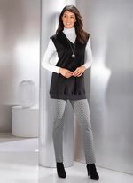 Schwarzer Pullunder mit V-Ausschnitt  