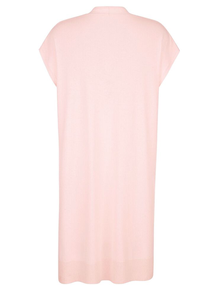 Long-Strickweste mit Kaschmir 