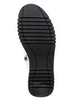 Gemini Stiefelette mit Raffung und dekorativen Kn&ouml;pfen WEISS