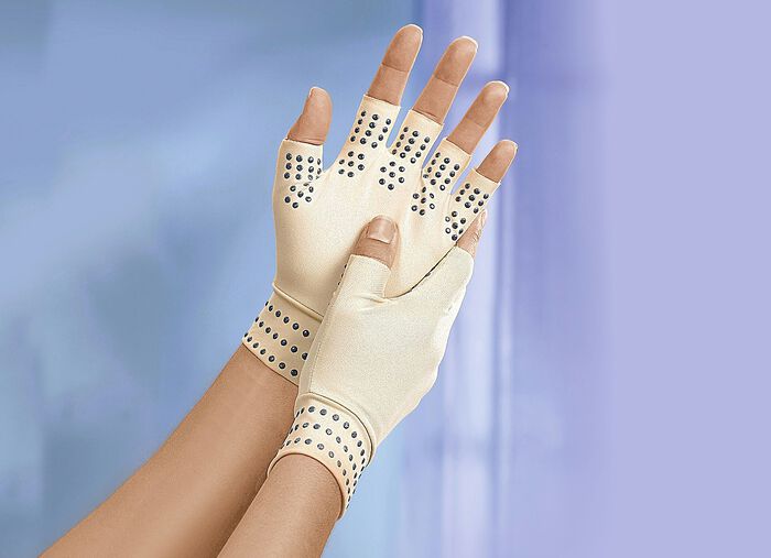 Therapie-Handschuh mit Wärmespeicher BEIGE
