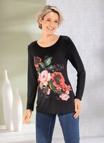 Shirt mit floralem Druckmotiv 