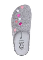 Mubb, klassische Damen-Hausschuhe, Weite H, mit anatomisch geformtem Fu&szlig;bett GRAU