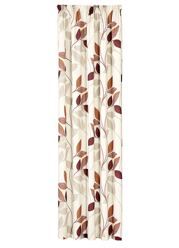 Übergardine "Blätterranken" BEIGE