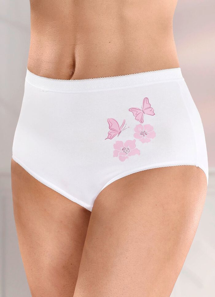 F&uuml;nferpack Slips mit Druckmotiv 