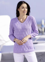 Pullover mit Strukturdessin FLIEDER