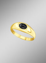 Damenring mit echt Onyx 